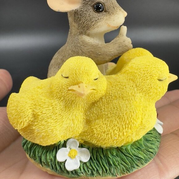 Charming Tails Fitz And Floyd Figurine Resin Whimsical Shhh Don’t Make A Peep - Picture 3 of 13